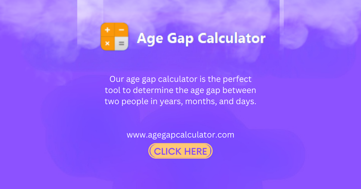 Age gap Calculator